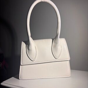 Aldo Pythonia Mini Bag / White Aldo Handbag / Minimalist / PU